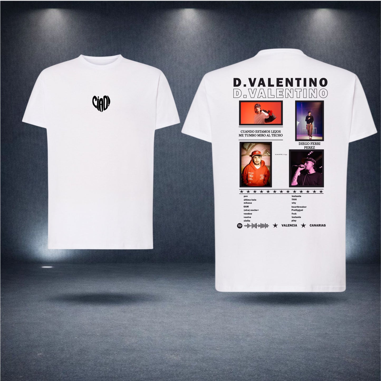 D. Valentino Collage Camiseta Oversize - Estilo Streetwear