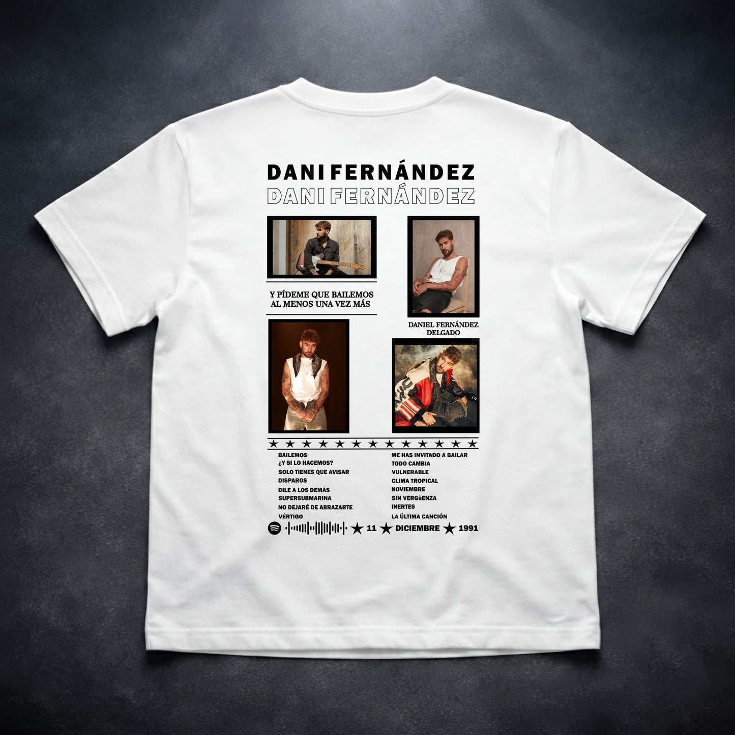 Dani Fernández Camiseta Streetwear - Diseño Collage