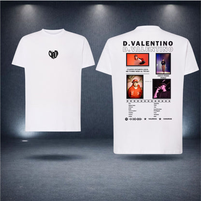 D. Valentino Collage Camiseta Oversize - Estilo Streetwear