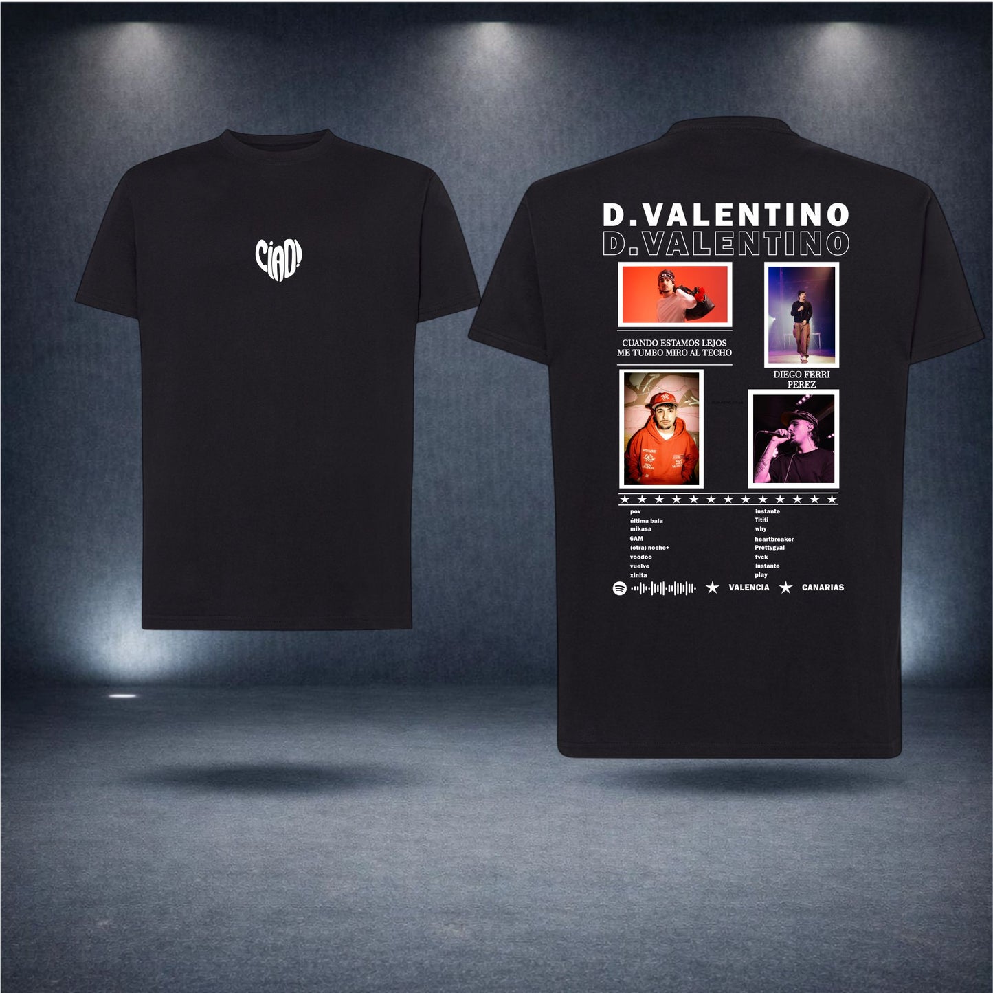 D. Valentino Collage Camiseta Oversize - Estilo Streetwear