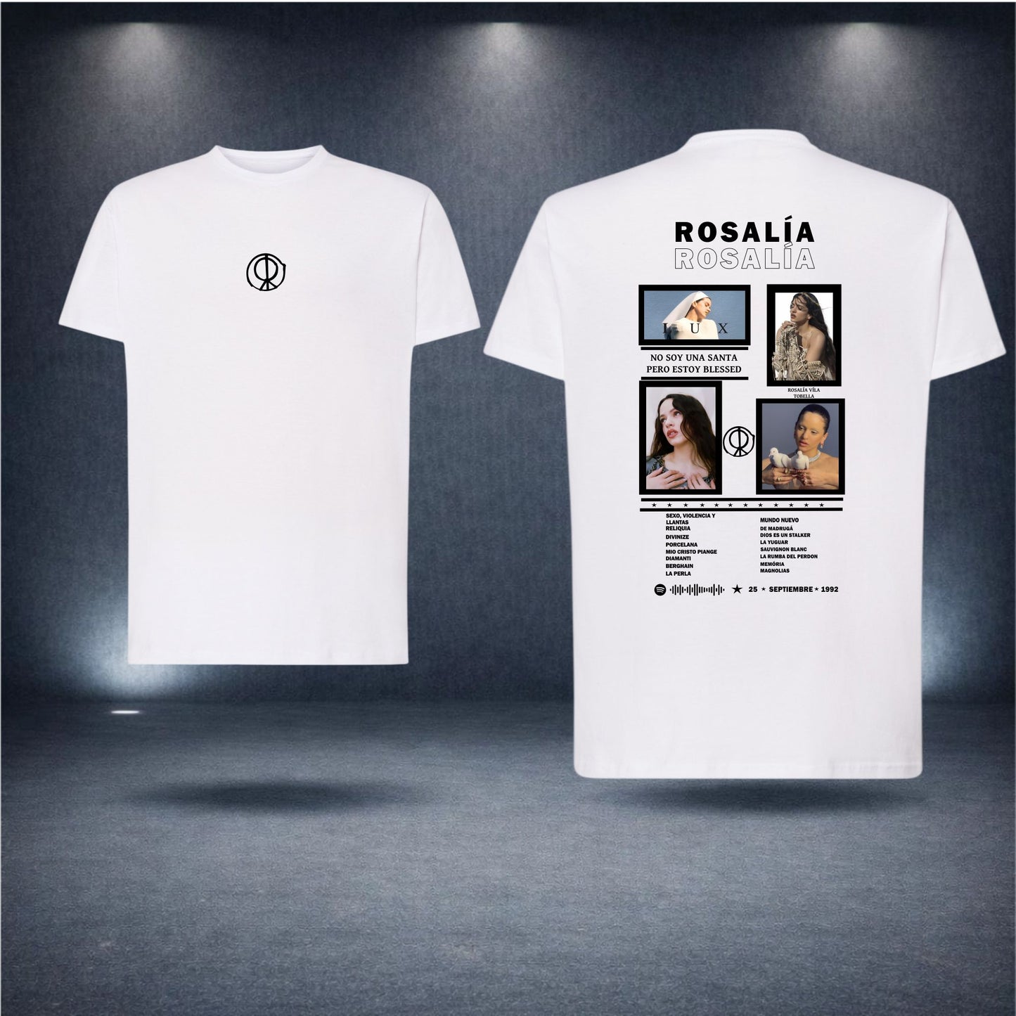 Rosalía · Collage · Camiseta fan con Spotify