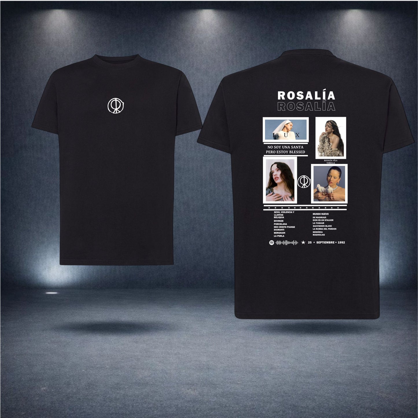 Rosalía · Collage · Camiseta fan con Spotify