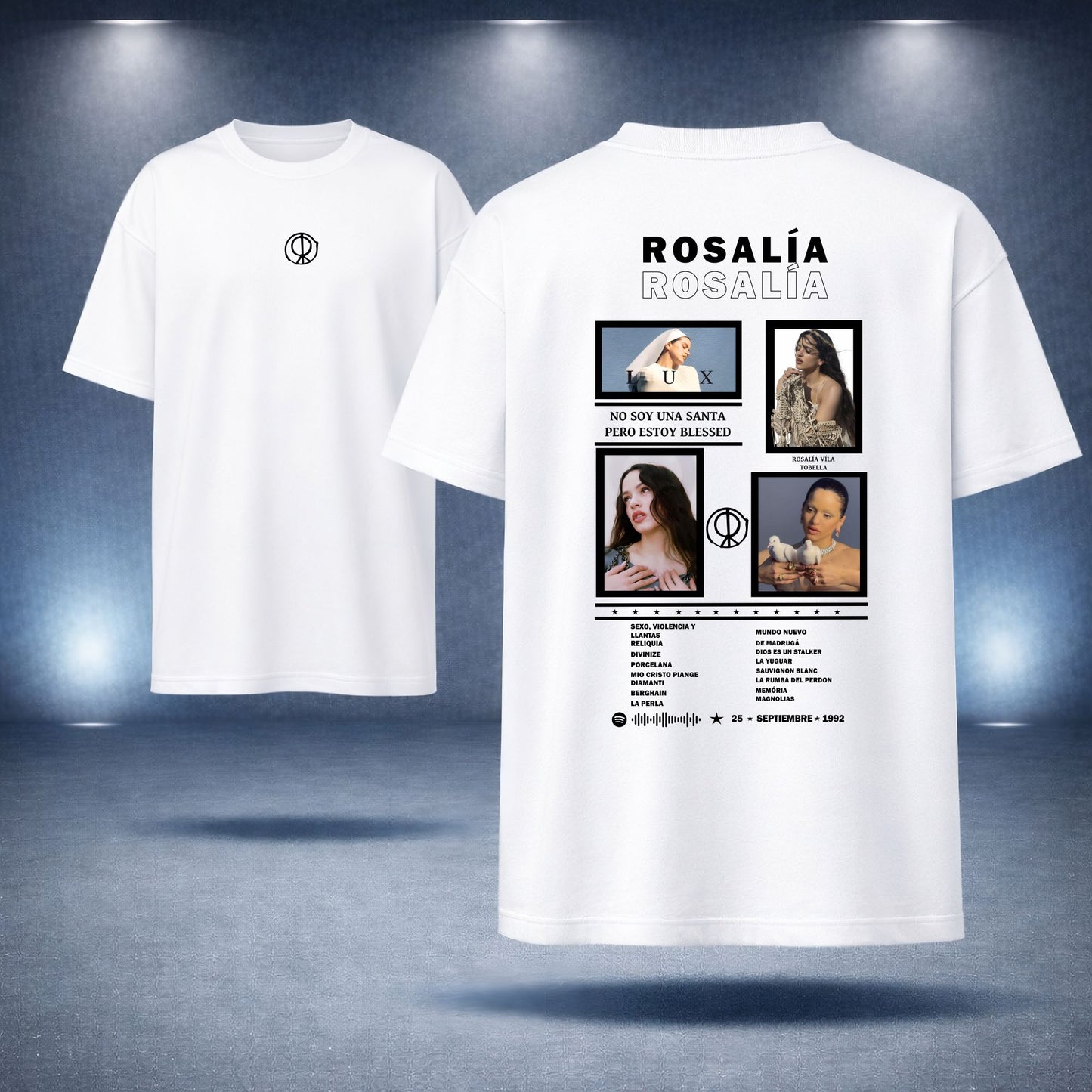 Rosalía · Collage · Camiseta fan con Spotify