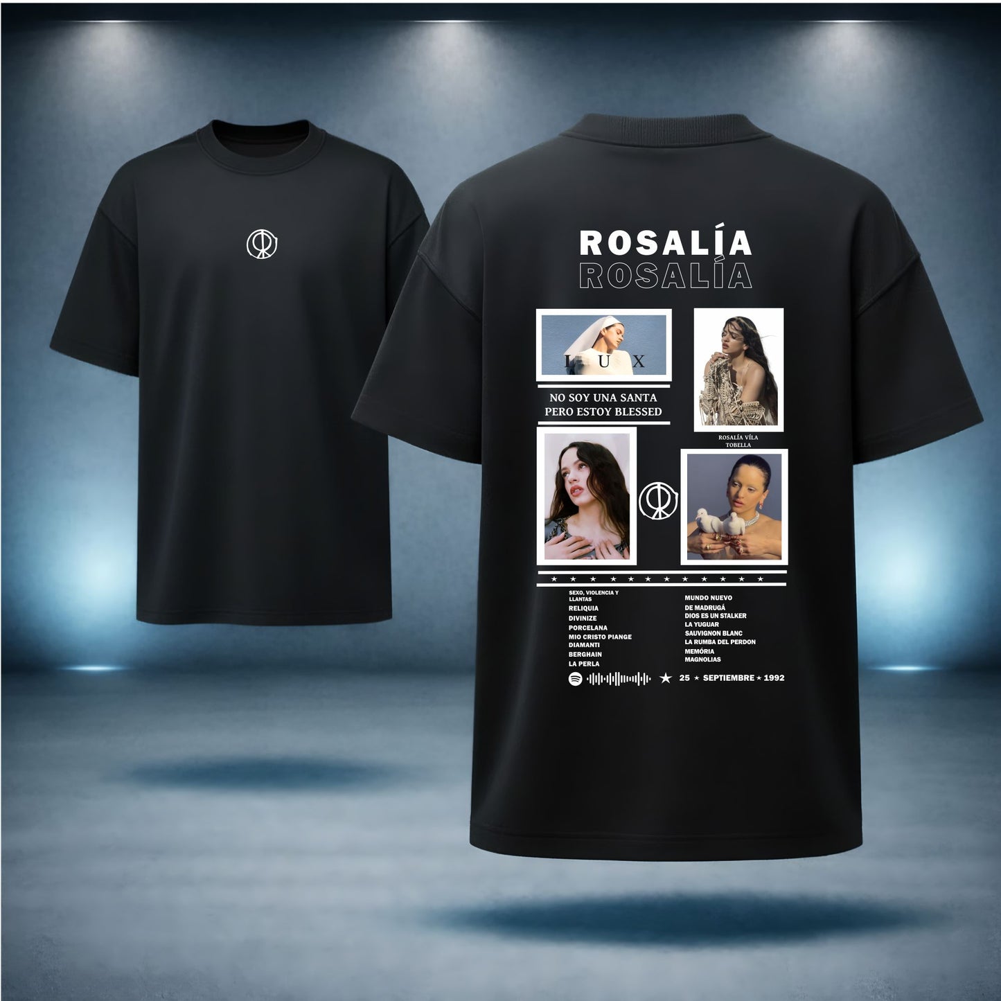 Rosalía · Collage · Camiseta fan con Spotify
