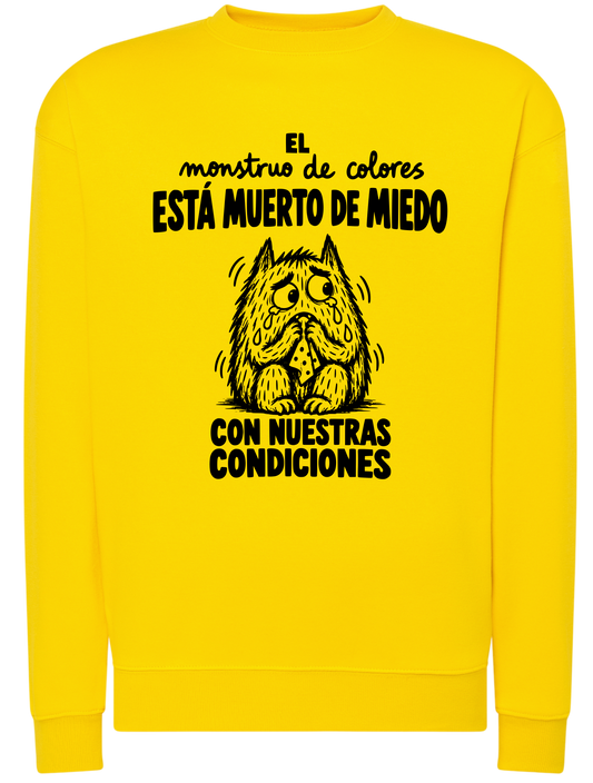 Camiseta “El Monstruo Está Muerto de Miedo con Nuestras Condiciones” | Educación Infantil 0-3